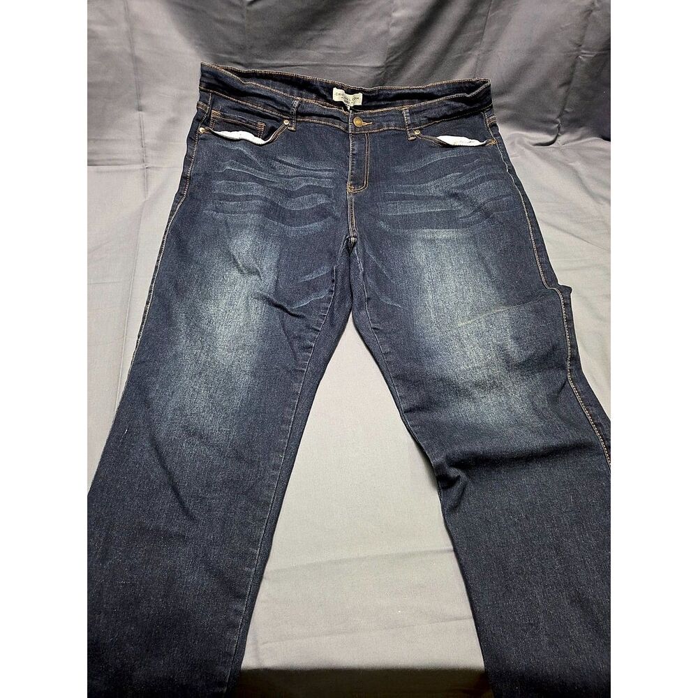 Chic Soul Plus Size Dark Wash Skinny Jeans Womens Size 24 Stretch Denim